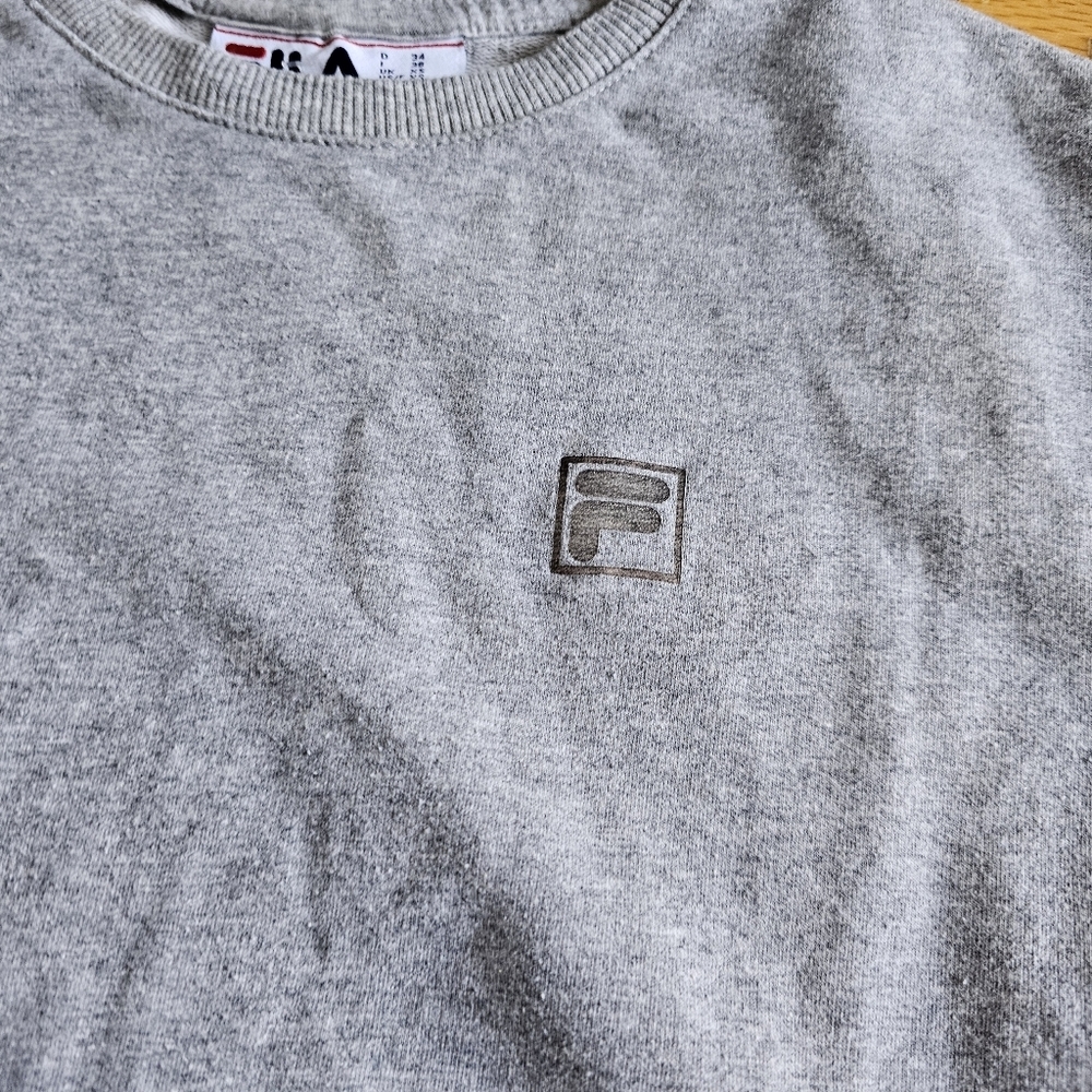 Fila xs long sleeve Gray Sweater Crewneck - Picture 3 of 7